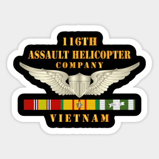 116th Assault Helicopter Co w  Aviator Badge w VN SVC x 300 Sticker